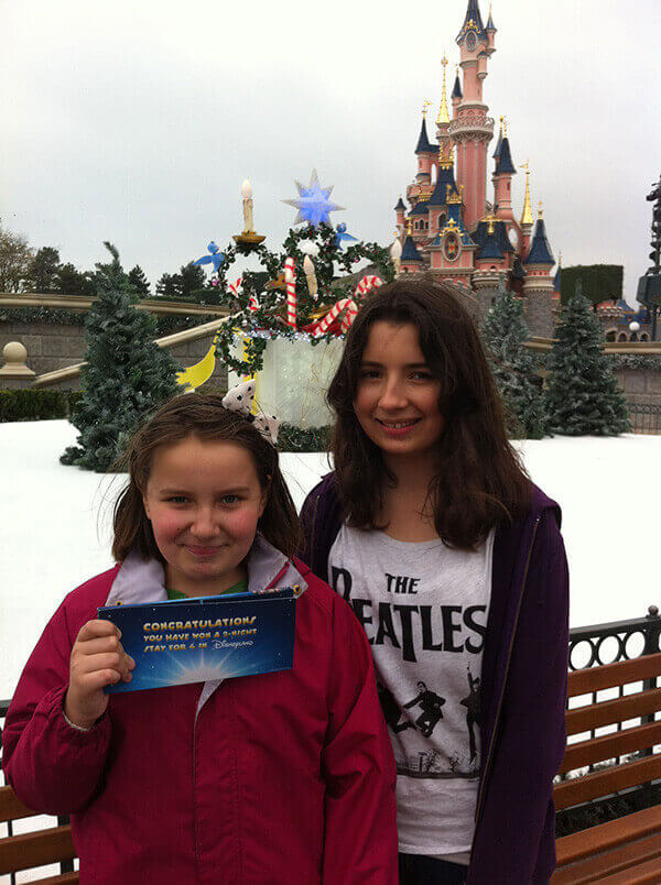 Steve's daughters – Trip to Disneyland prize